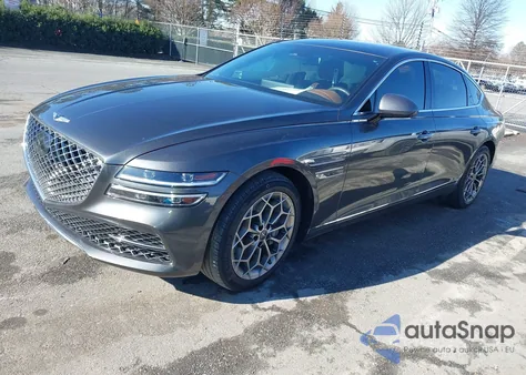 2021 Genesis G80 3.5T Rwd from USA, damaged, VIN KMTGC4SD7MU041576